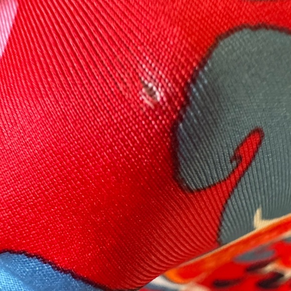 Adidas Red Long Sleeve Graphic Crop Blouse - Picture 4 of 9